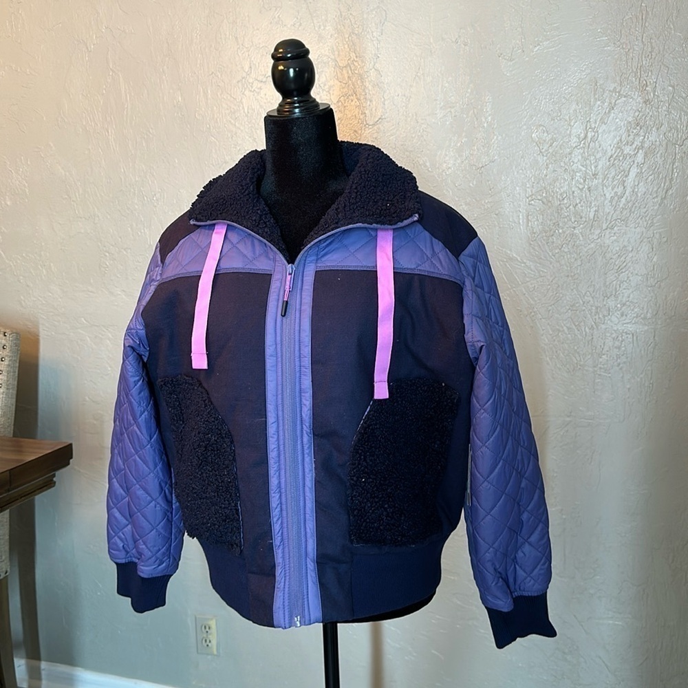 Bass Outdoor Women's Quilted-Trim Zip Bomber Jacket - Heron Multi XS
